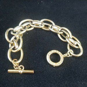 Gold Tone Chain Link Bracelet Lauren Ralph Lauren